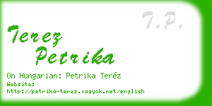 terez petrika business card