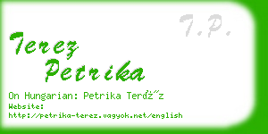 terez petrika business card